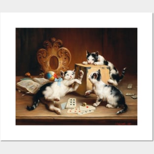 Playful Kittens by Carl Reichert Posters and Art